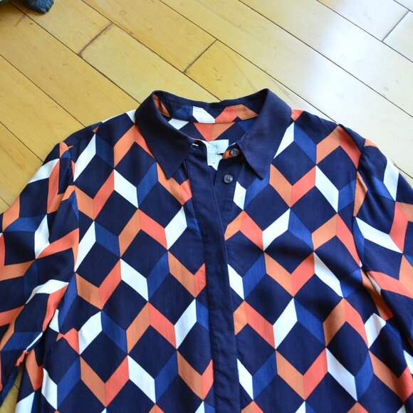 HOBBS Aubery Dress Size US 8 Navy - Picture 3 of 16